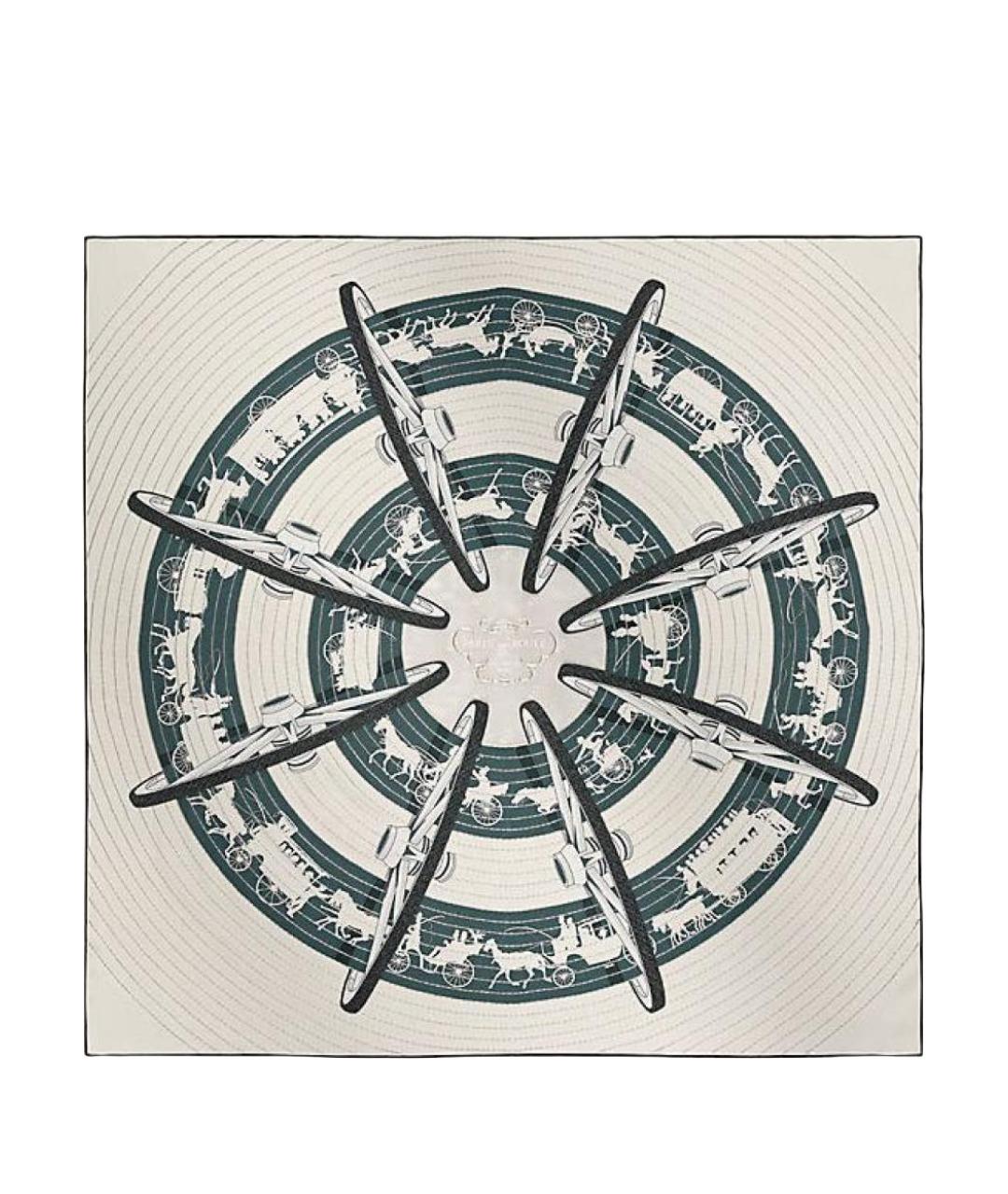 HERMES Мульти шелковый платок, фото 1