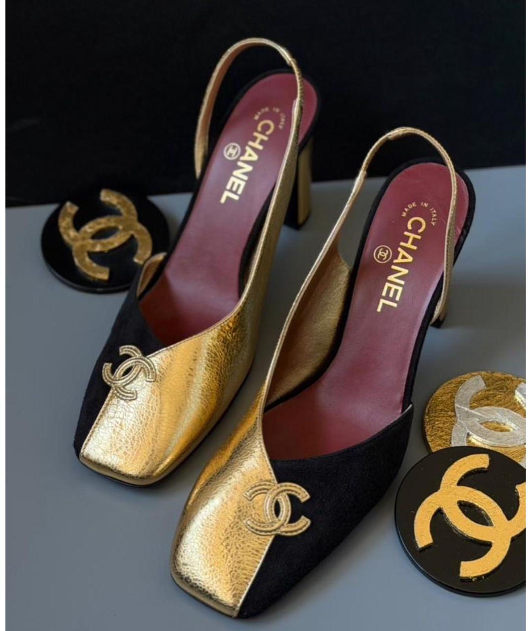 CHANEL Мульти кожаные туфли, фото 3