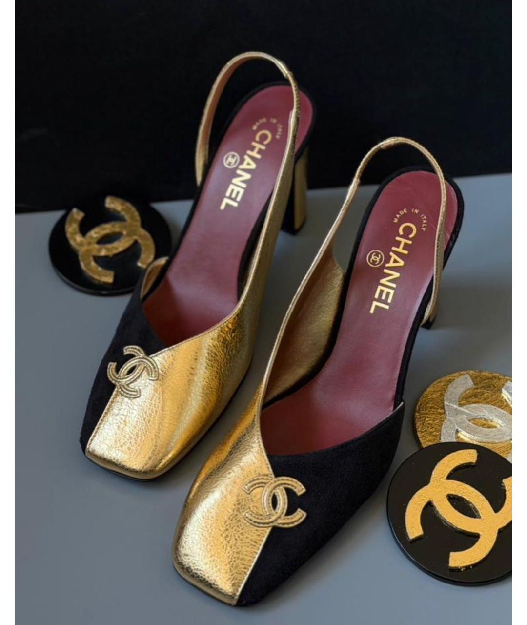 CHANEL Мульти кожаные туфли, фото 2