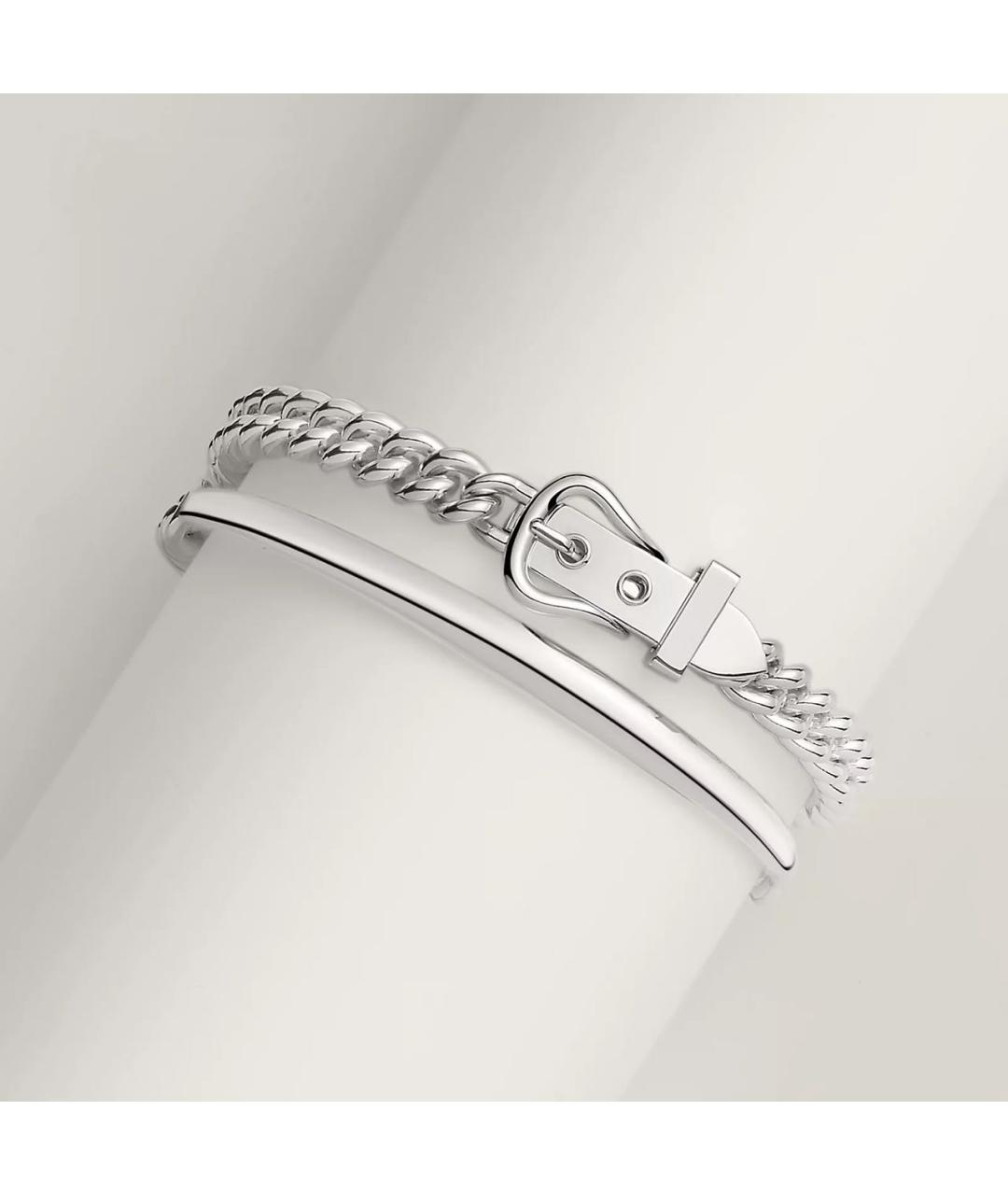 HERMES Серебрянный серебряный браслет, фото 4