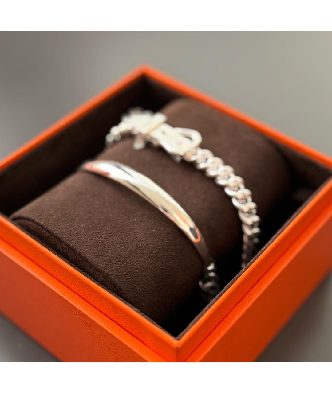 HERMES Серебрянный серебряный браслет, фото 3