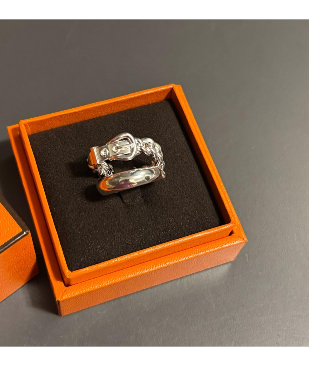 HERMES Серебряное серебряное кольцо, фото 3