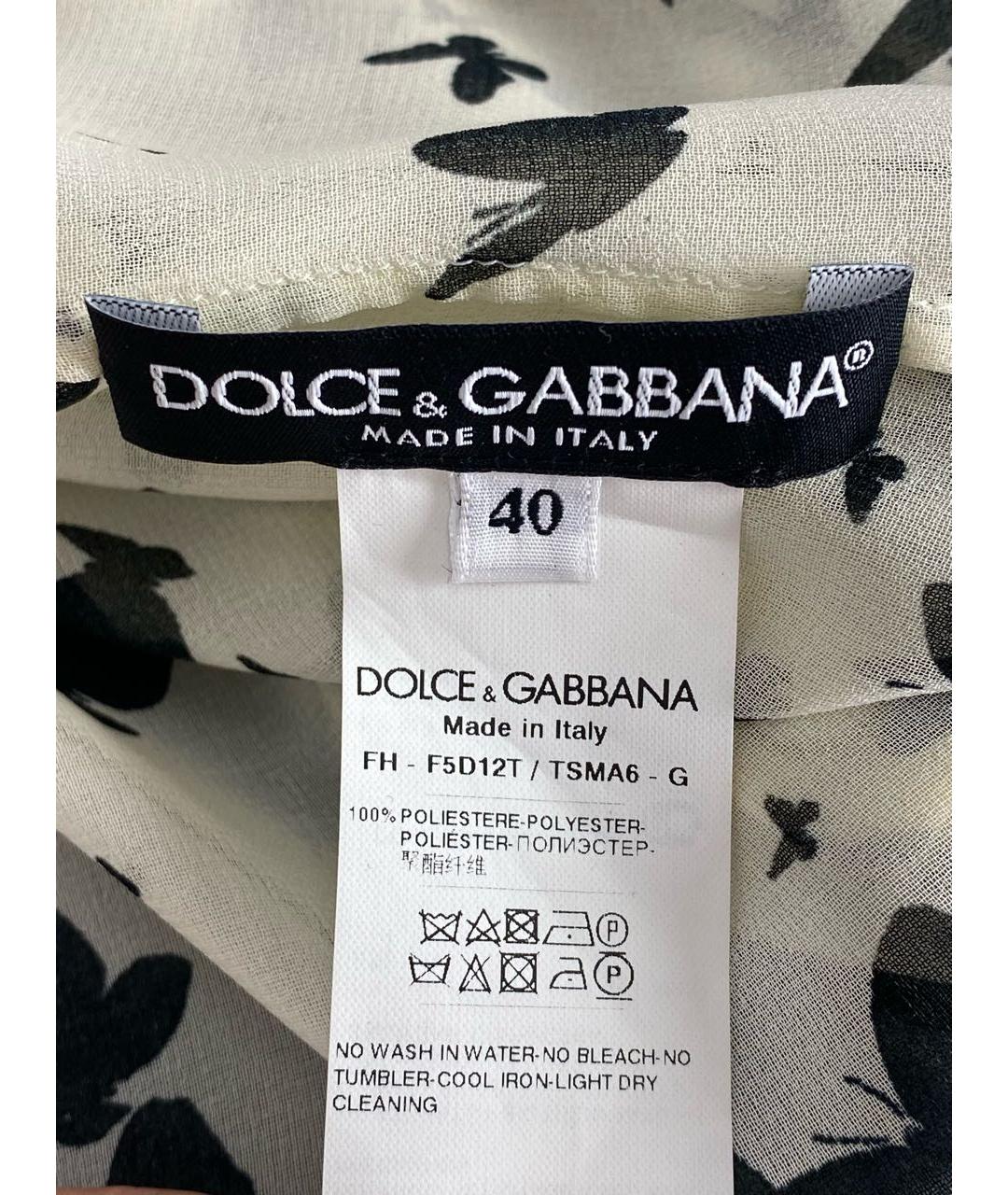 DOLCE&GABBANA Полиэстеровая блузы, фото 7