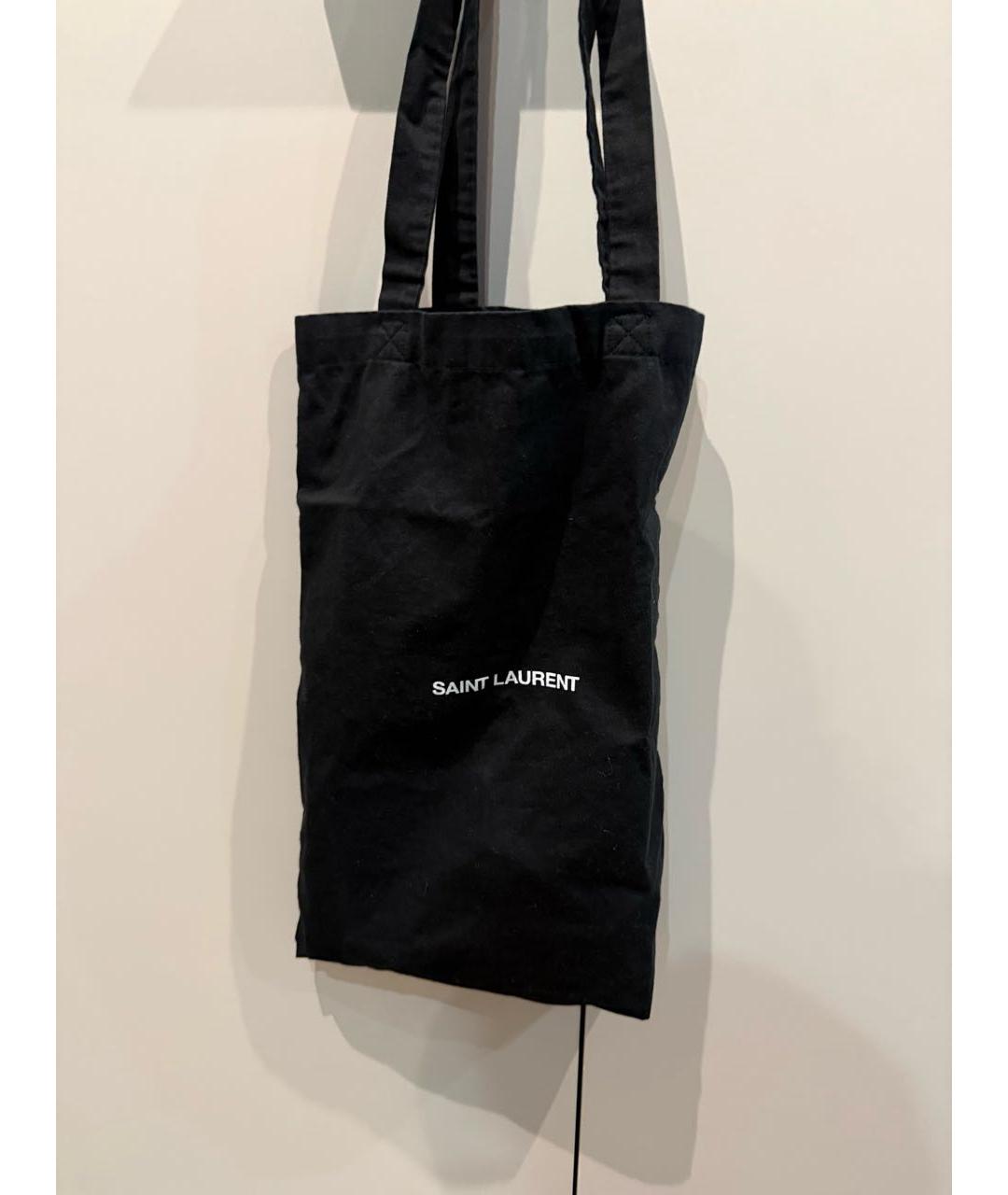 SAINT LAURENT Черные кожаные шорты, фото 6