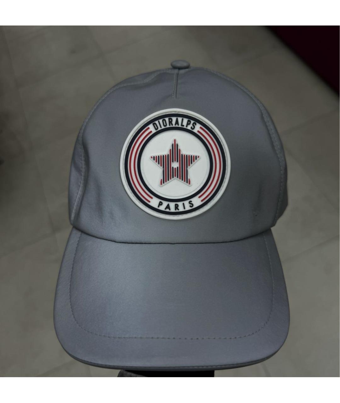 CHRISTIAN DIOR Серая хлопковая кепка/бейсболка, фото 2