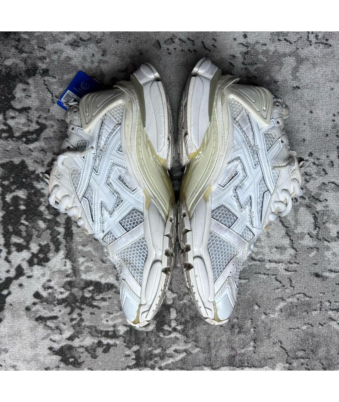 BALENCIAGA Белые низкие кроссовки / кеды, фото 4