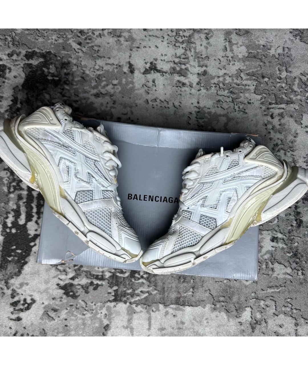 BALENCIAGA Белые низкие кроссовки / кеды, фото 6