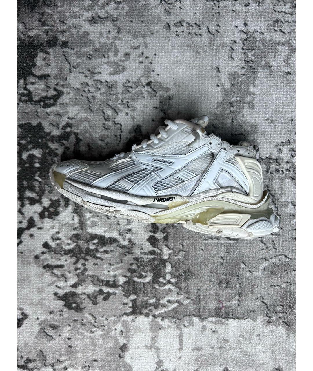 BALENCIAGA Белые низкие кроссовки / кеды, фото 8