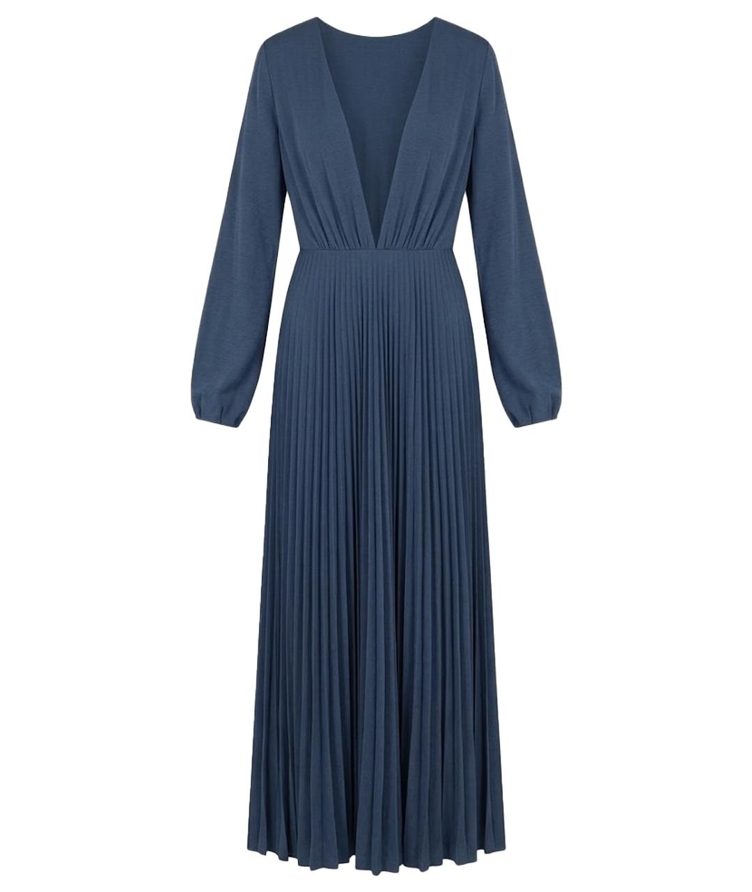 ELISABETTA FRANCHI Голубое вискозное вечернее платье, фото 1