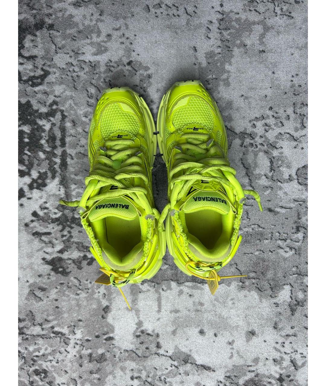 BALENCIAGA Зеленые низкие кроссовки / кеды, фото 3