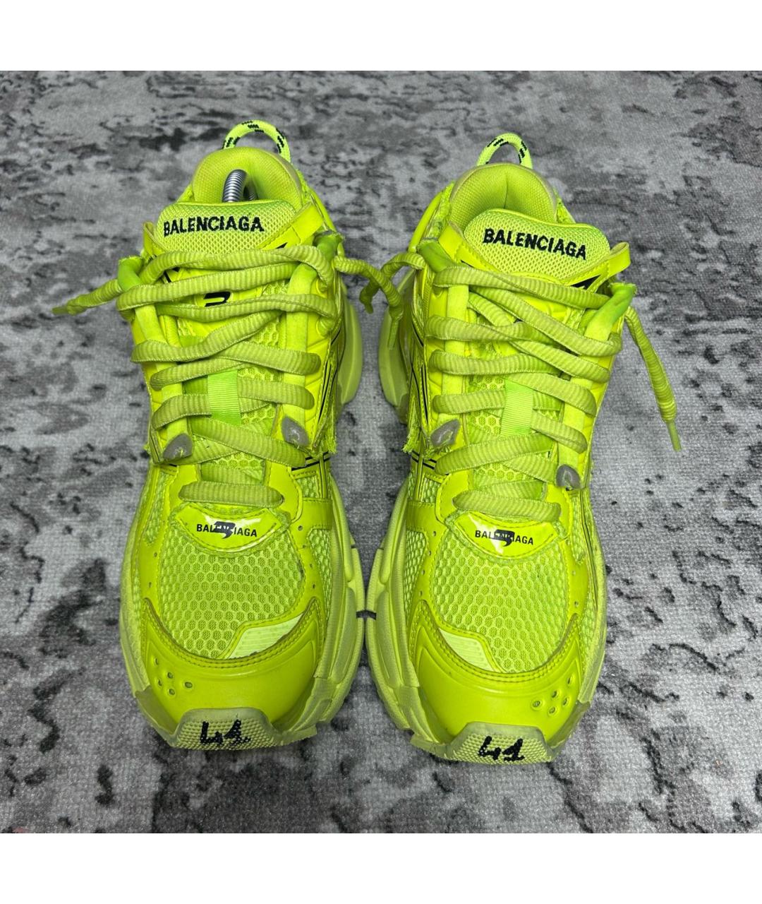 BALENCIAGA Зеленые низкие кроссовки / кеды, фото 2