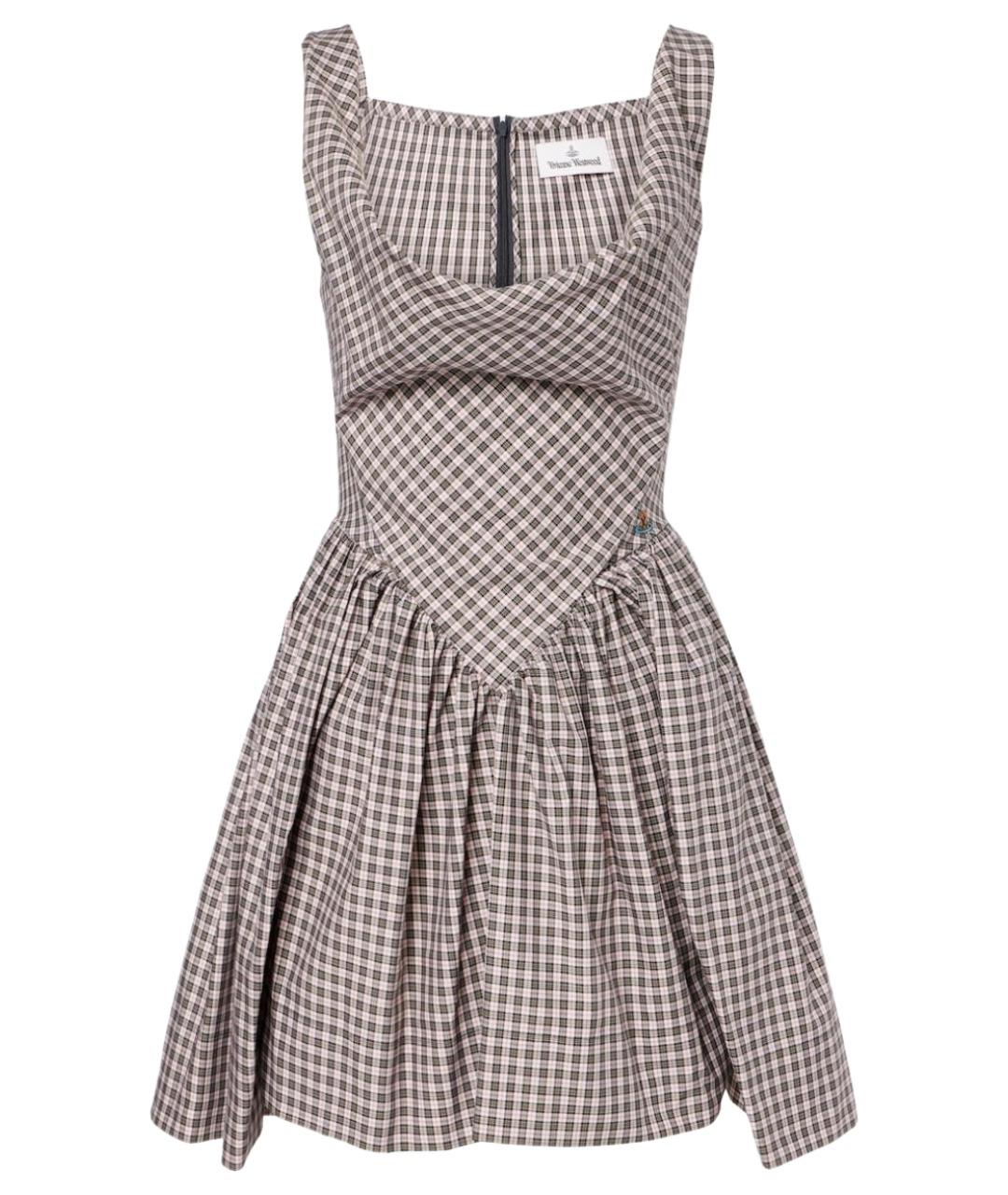 VIVIENNE WESTWOOD Мульти хлопковое коктейльное платье, фото 1