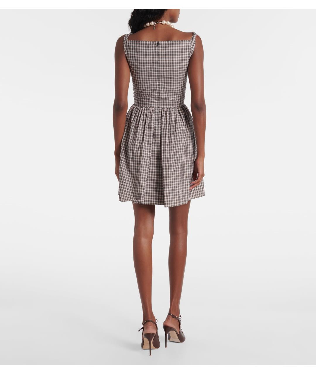 VIVIENNE WESTWOOD Мульти хлопковое коктейльное платье, фото 3