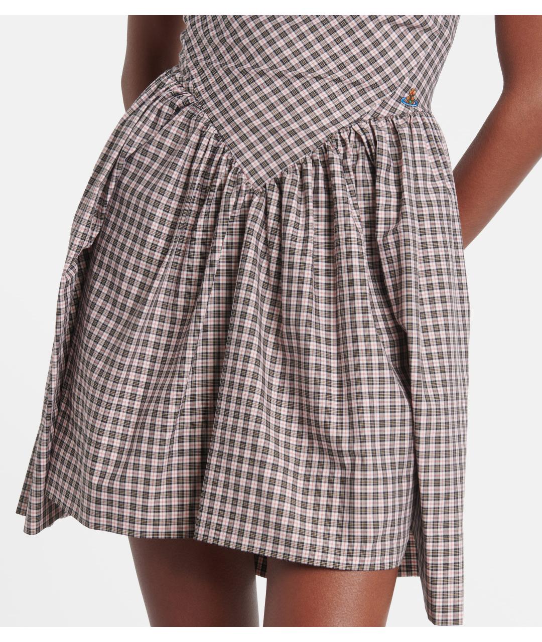 VIVIENNE WESTWOOD Мульти хлопковое коктейльное платье, фото 5