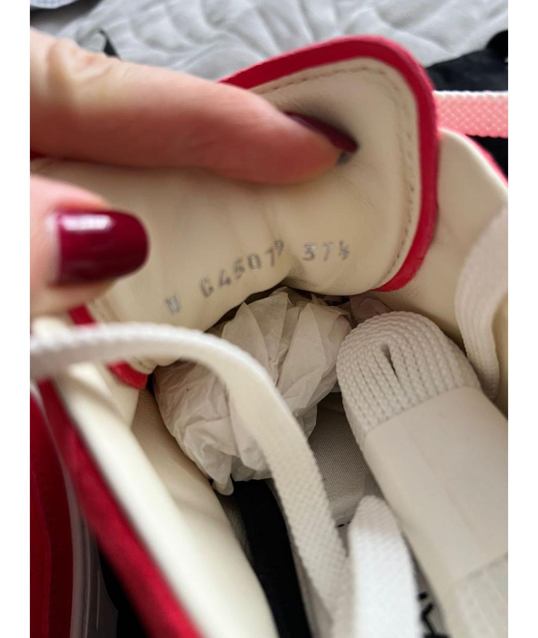 CHANEL Коралловые замшевые кроссовки, фото 6