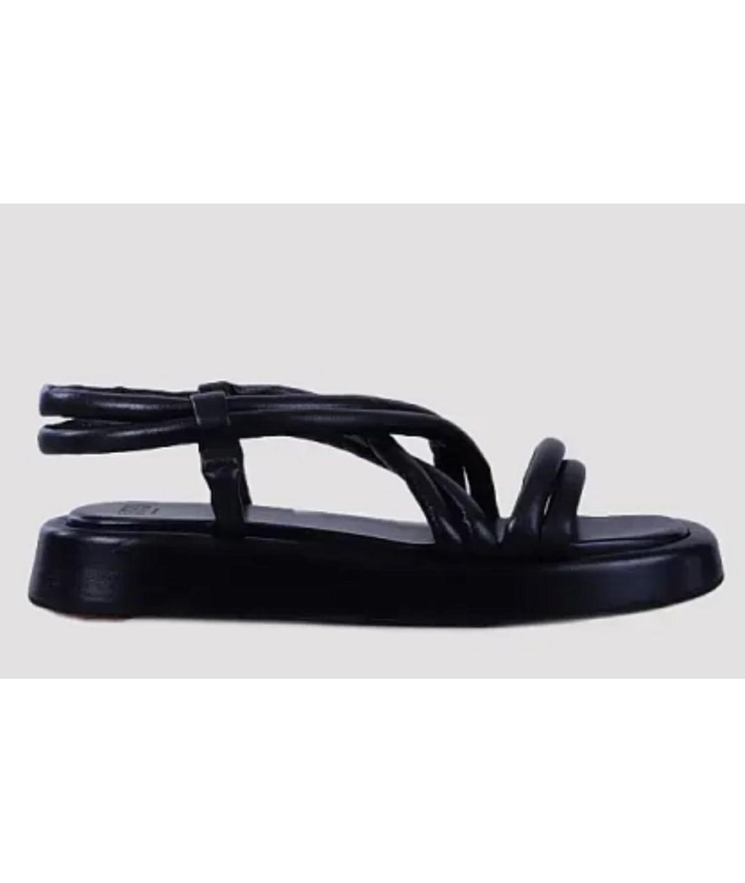 ERIKA CAVALLINI Черные кожаные сандалии, фото 6