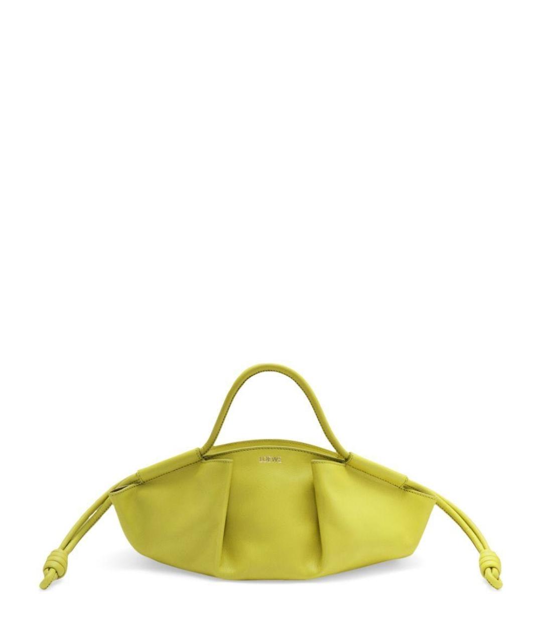 LOEWE Салатовая кожаная сумка через плечо, фото 9