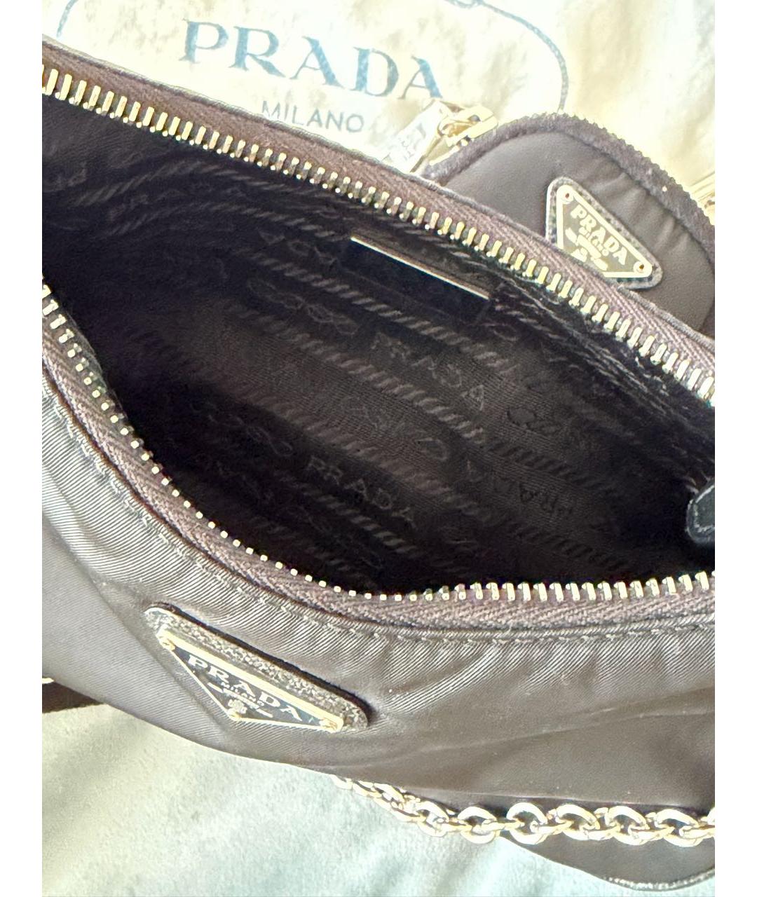 PRADA Черная сумка через плечо, фото 3