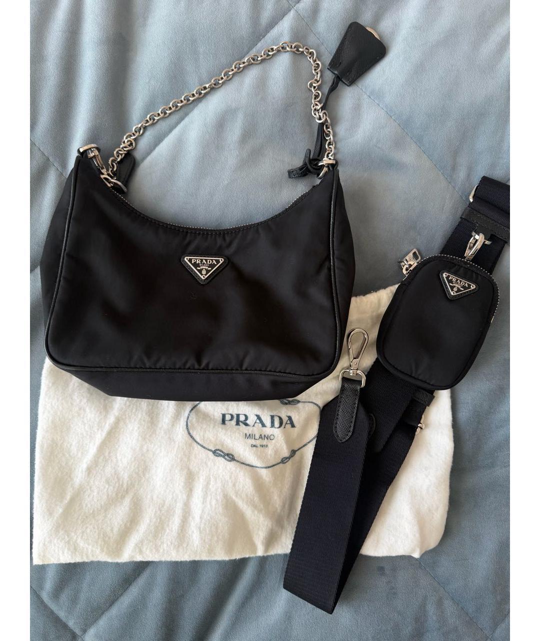 PRADA Черная сумка через плечо, фото 7
