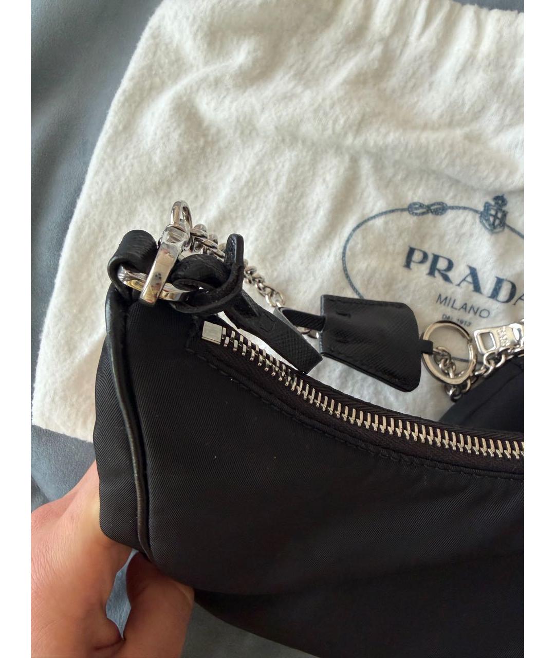 PRADA Черная сумка через плечо, фото 5