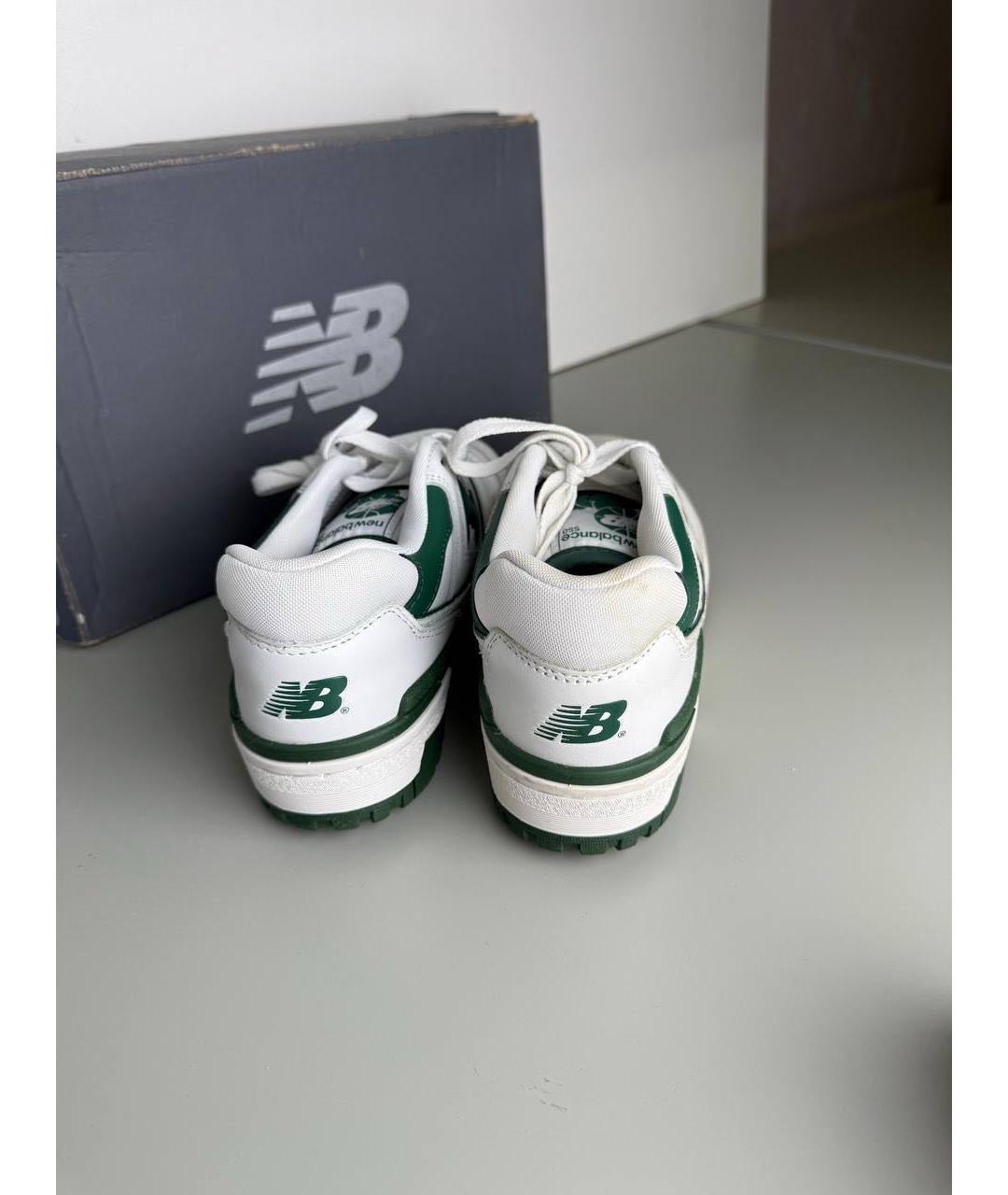 NEW BALANCE Зеленые замшевые низкие кроссовки / кеды, фото 4