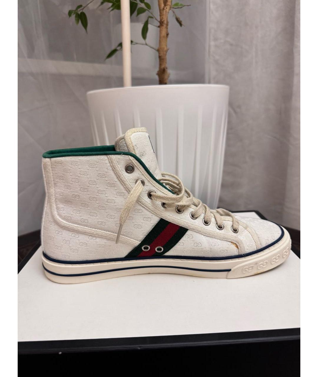 GUCCI Белые высокие кроссовки / кеды, фото 8