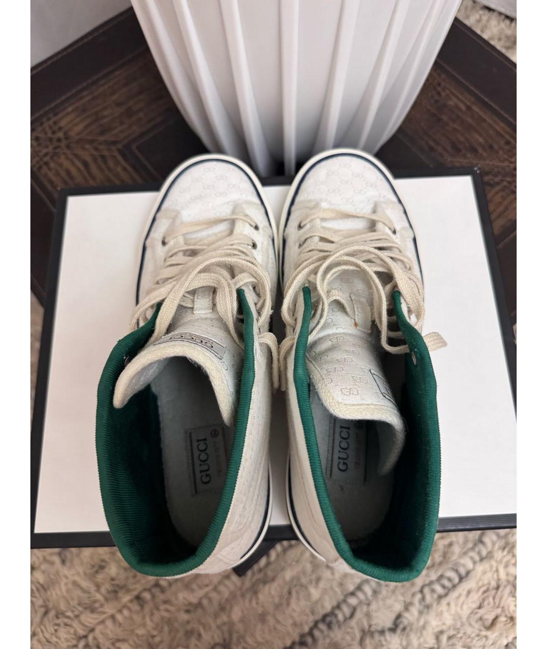 GUCCI Белые высокие кроссовки / кеды, фото 3