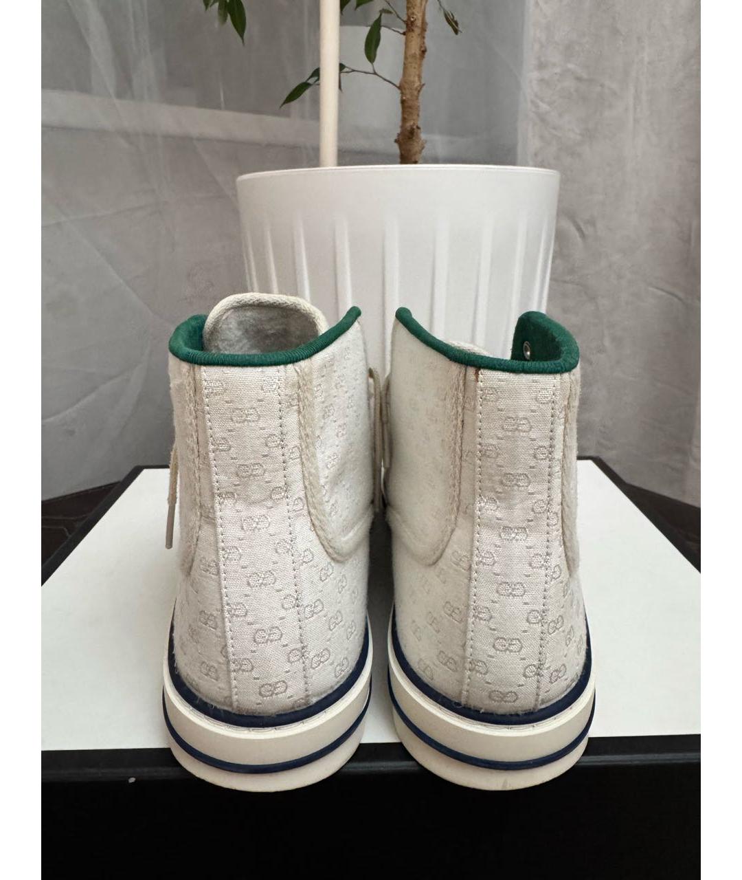 GUCCI Белые высокие кроссовки / кеды, фото 4