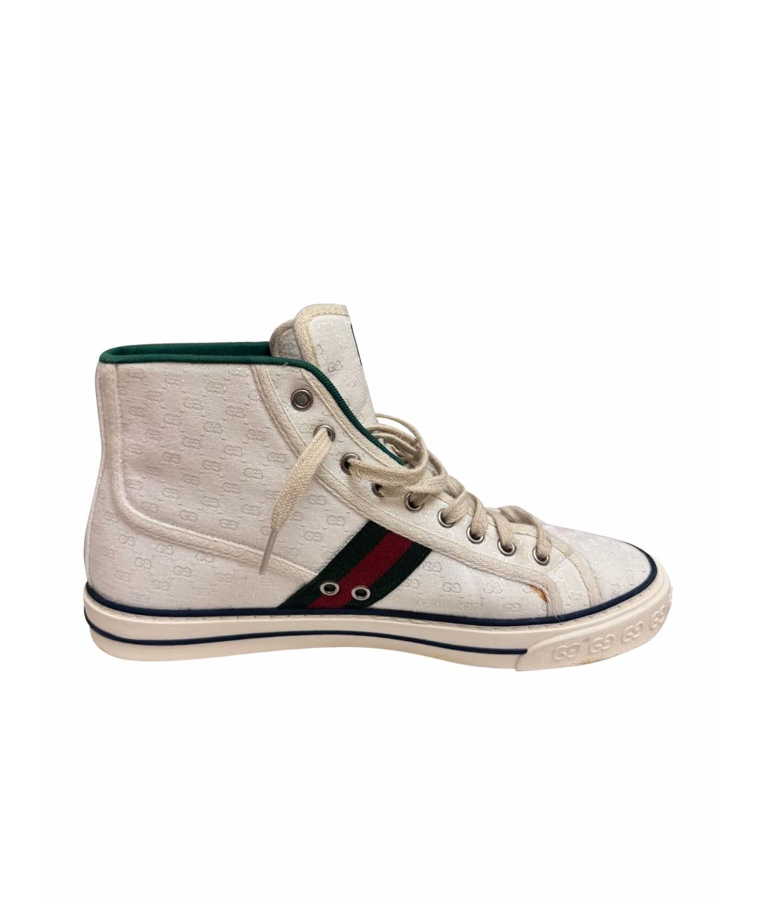 GUCCI Белые высокие кроссовки / кеды, фото 1