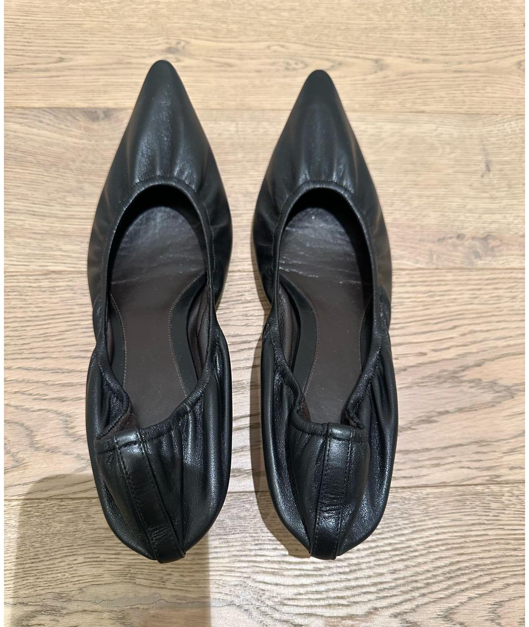THE ROW Черные кожаные туфли, фото 3
