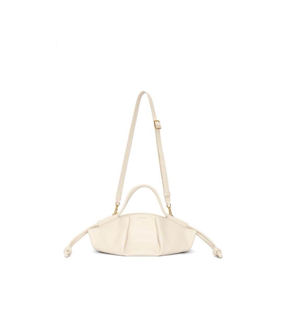 LOEWE Бежевая кожаная сумка через плечо, фото 5