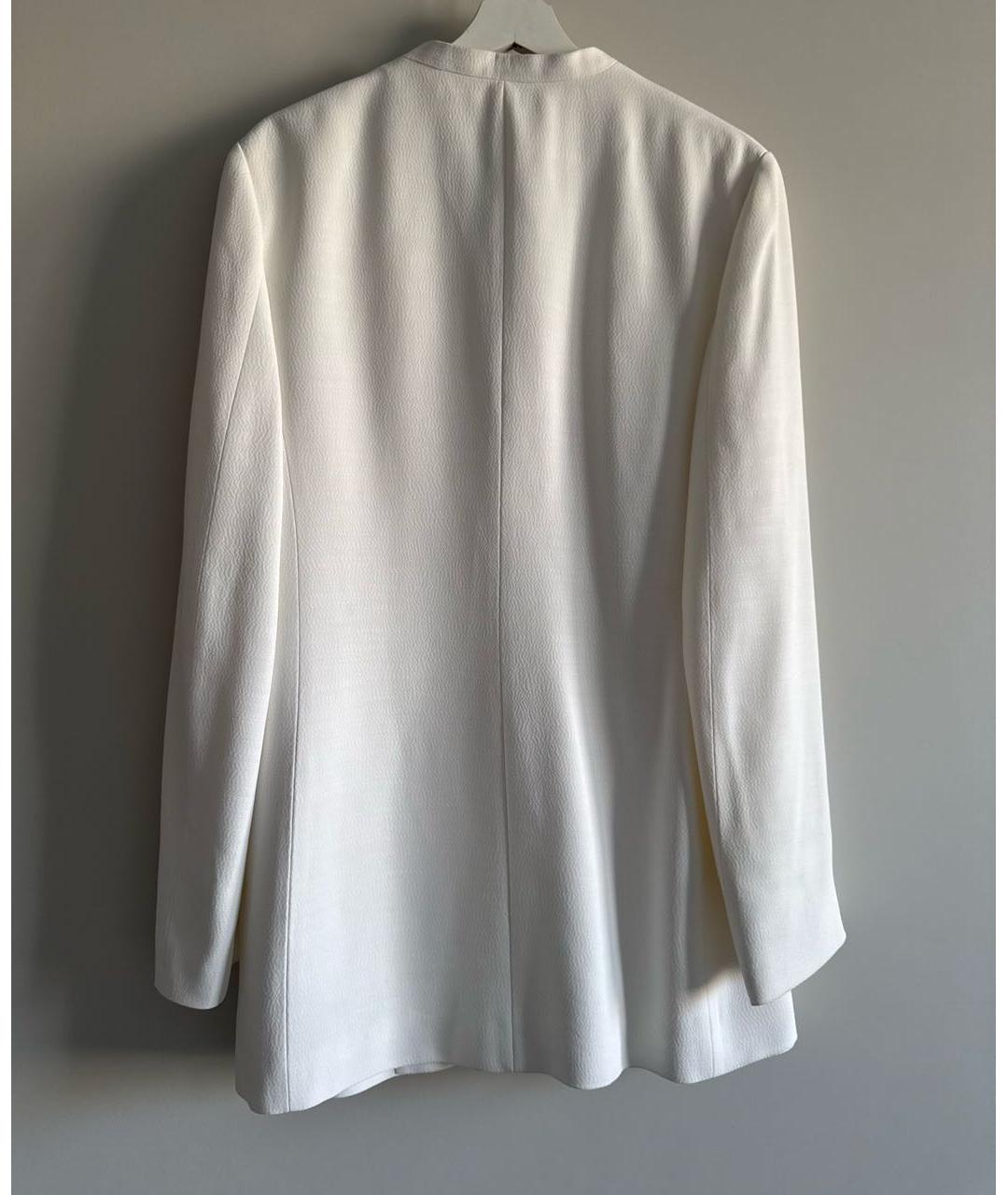 JIL SANDER Белый вискозный жакет/пиджак, фото 2