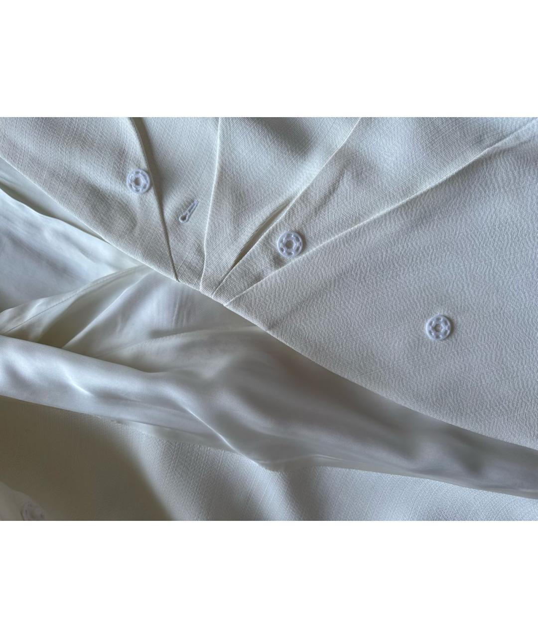 JIL SANDER Белый вискозный жакет/пиджак, фото 7