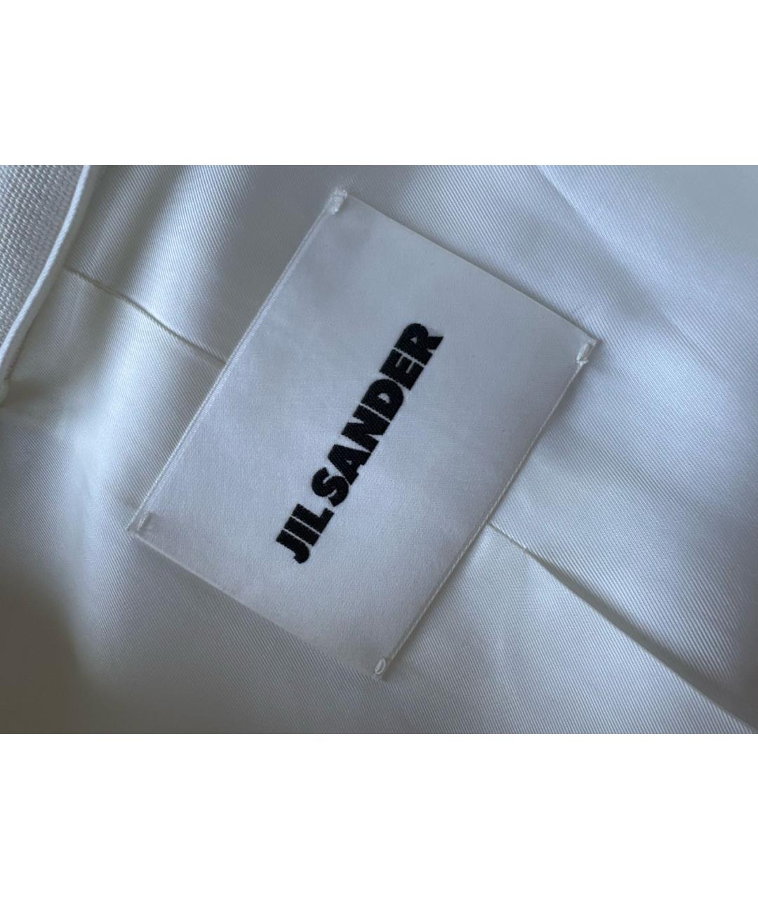 JIL SANDER Белый вискозный жакет/пиджак, фото 3