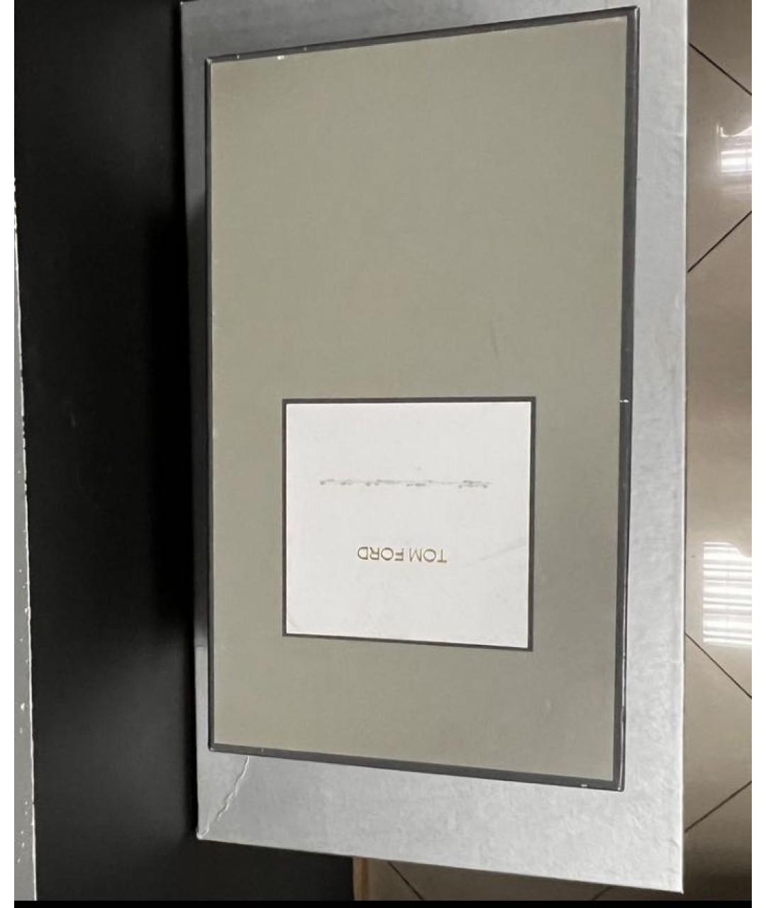 TOM FORD Белые кожаные низкие кроссовки / кеды, фото 6