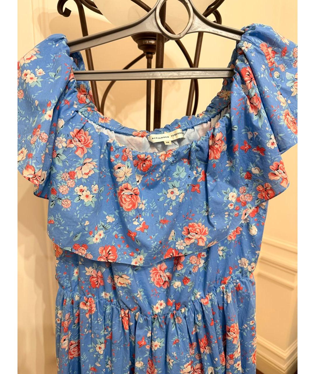 ALEXANDER TEREKHOV Голубой хлопковый сарафан, фото 3