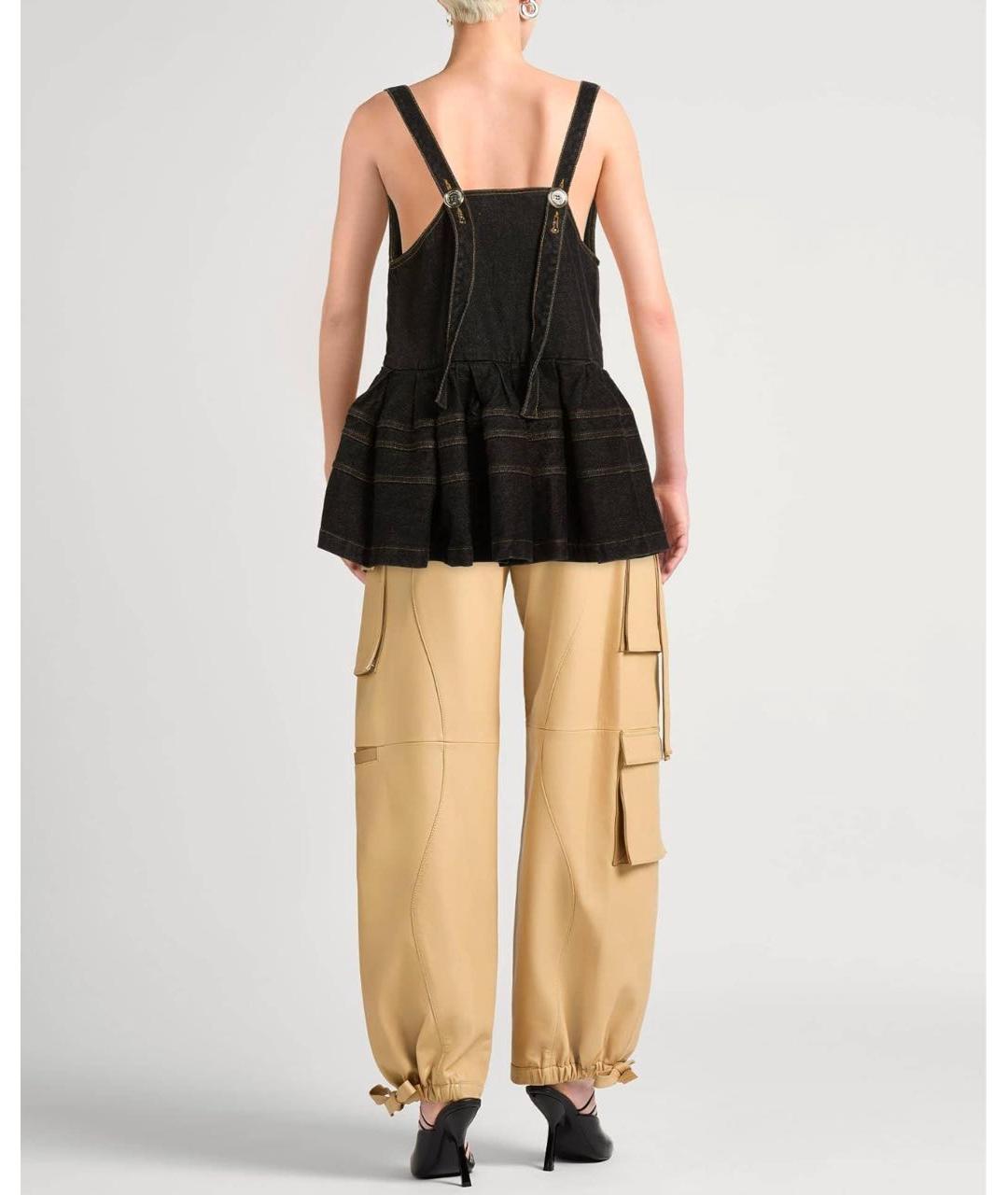 MARQUES' ALMEIDA Темно-синяя хлопковая блузы, фото 2