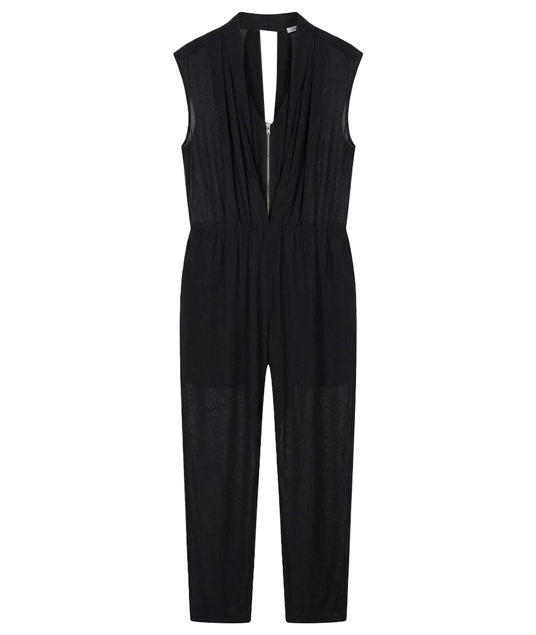 SANDRO Черный вискозный комбинезон, фото 1