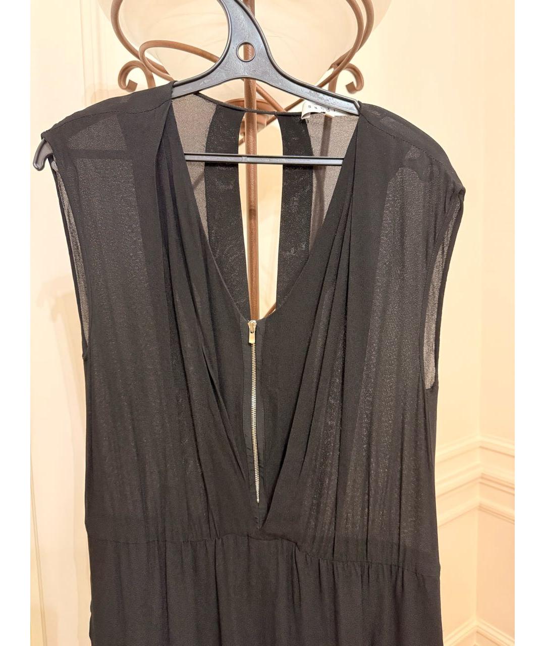 SANDRO Черный вискозный комбинезон, фото 3