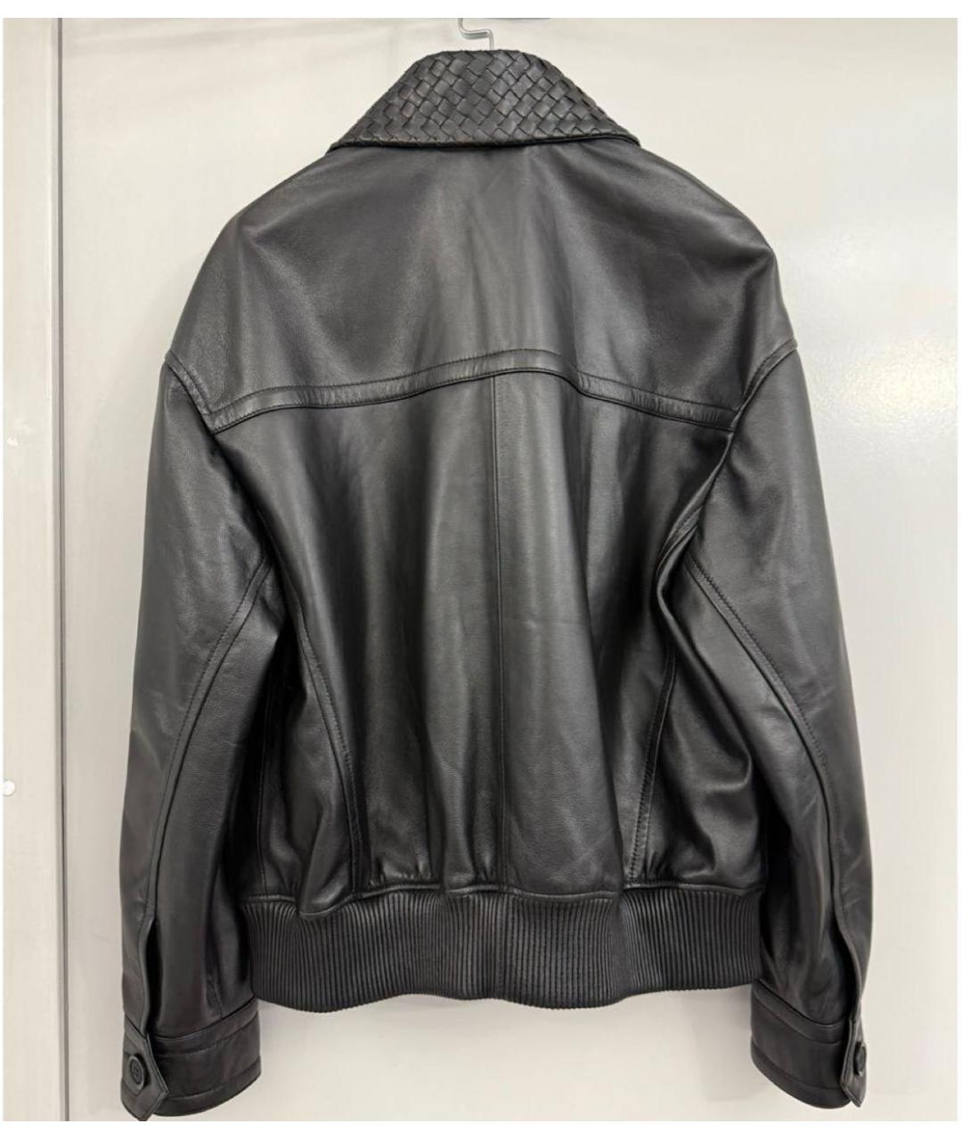 MANOKHI Черная кожаная куртка, фото 2