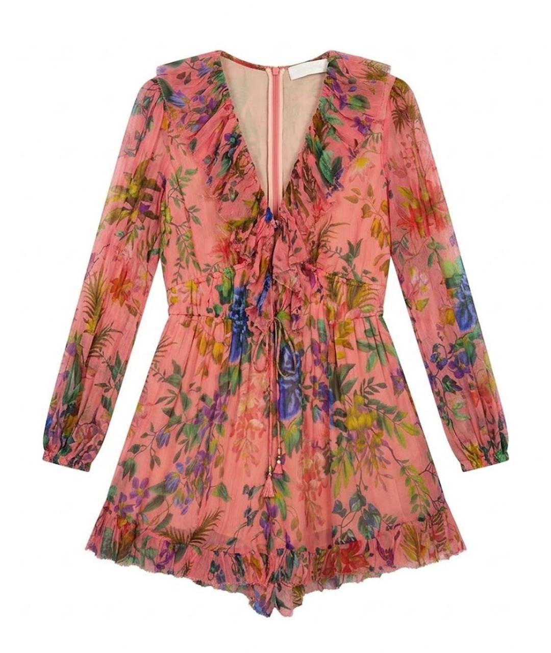 ZIMMERMANN Мульти шелковый комбинезон, фото 1