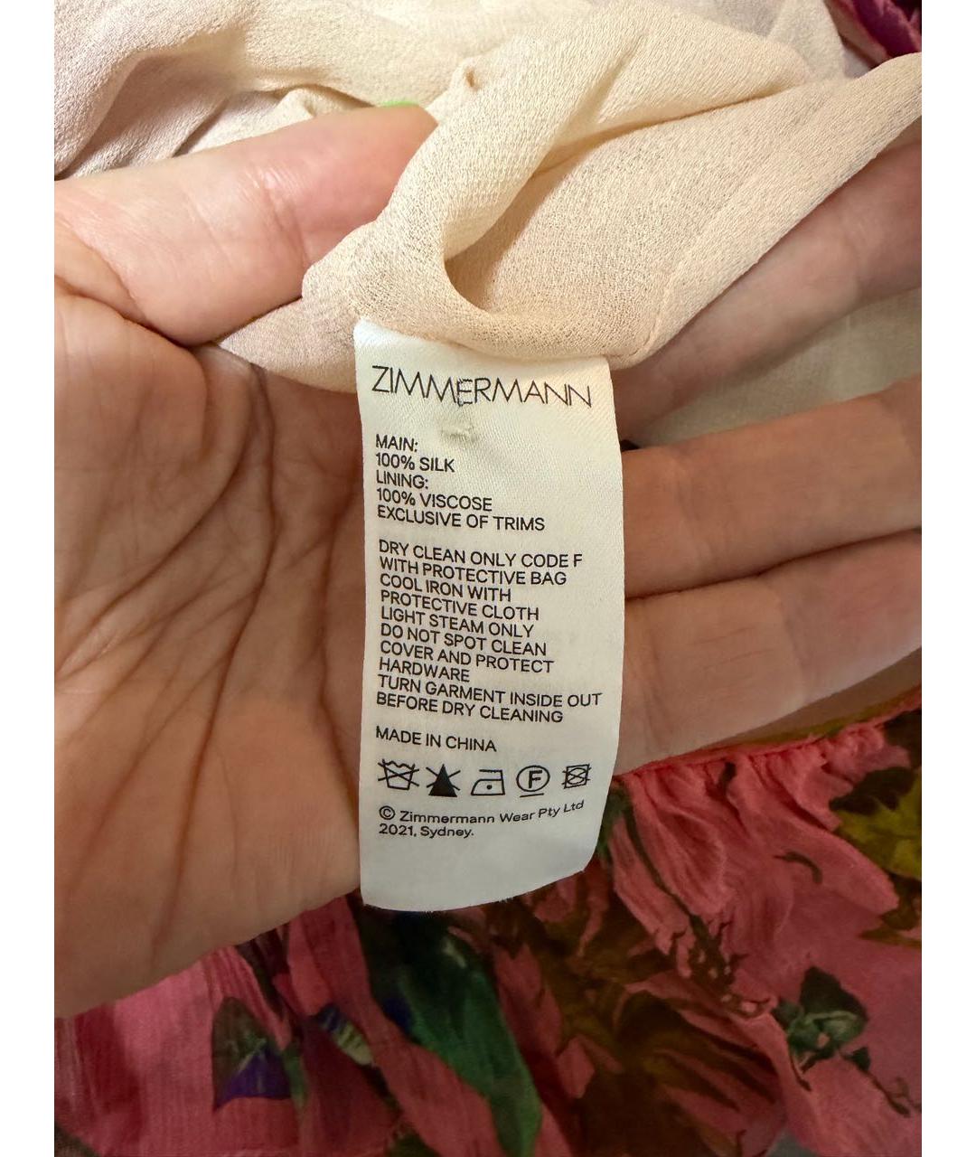 ZIMMERMANN Мульти шелковый комбинезон, фото 5