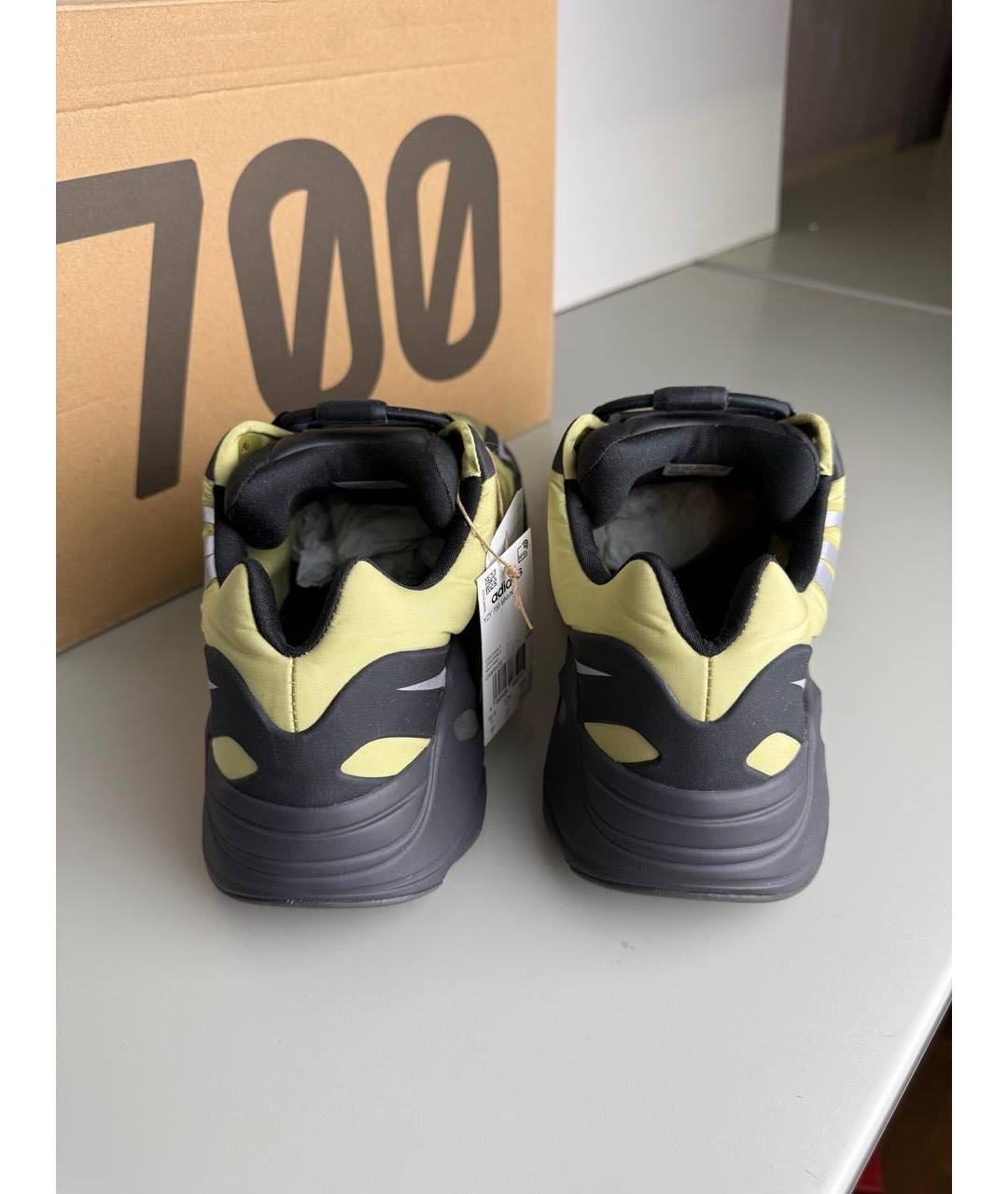 ADIDAS YEEZY Зеленые синтетические низкие кроссовки / кеды, фото 4