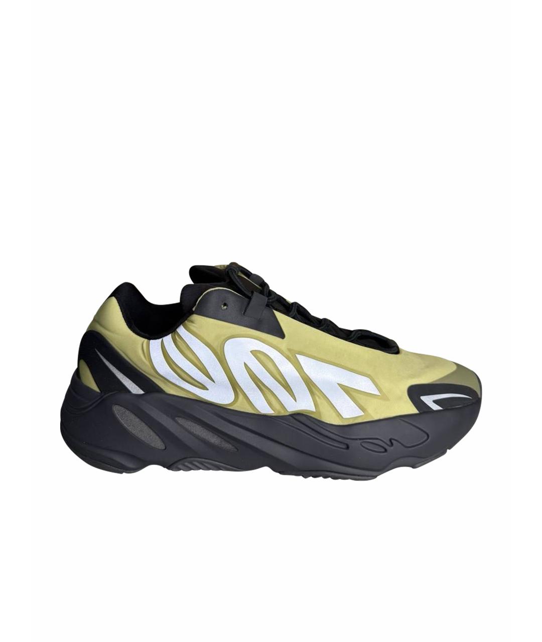 ADIDAS YEEZY Зеленые синтетические низкие кроссовки / кеды, фото 1