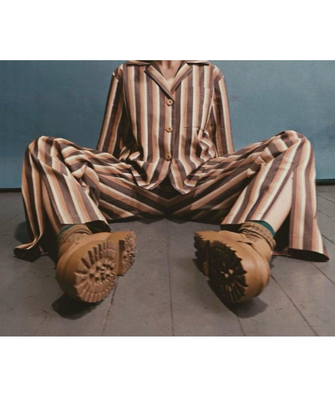 LE SILLA Бежевые кожаные лоферы, фото 7