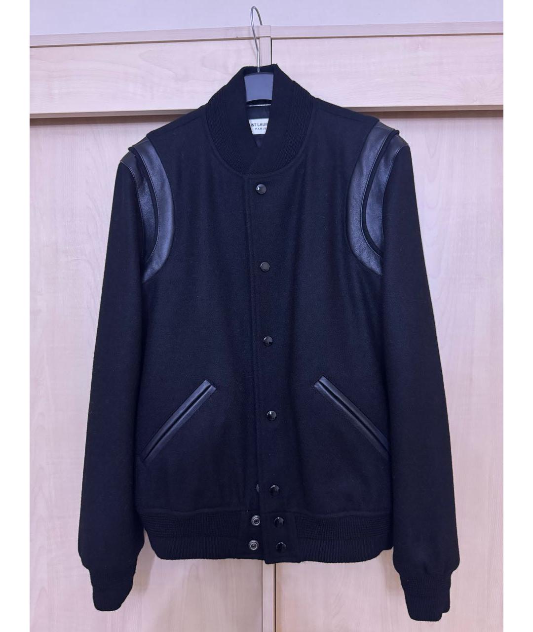 SAINT LAURENT Черная шерстяная куртка, фото 8