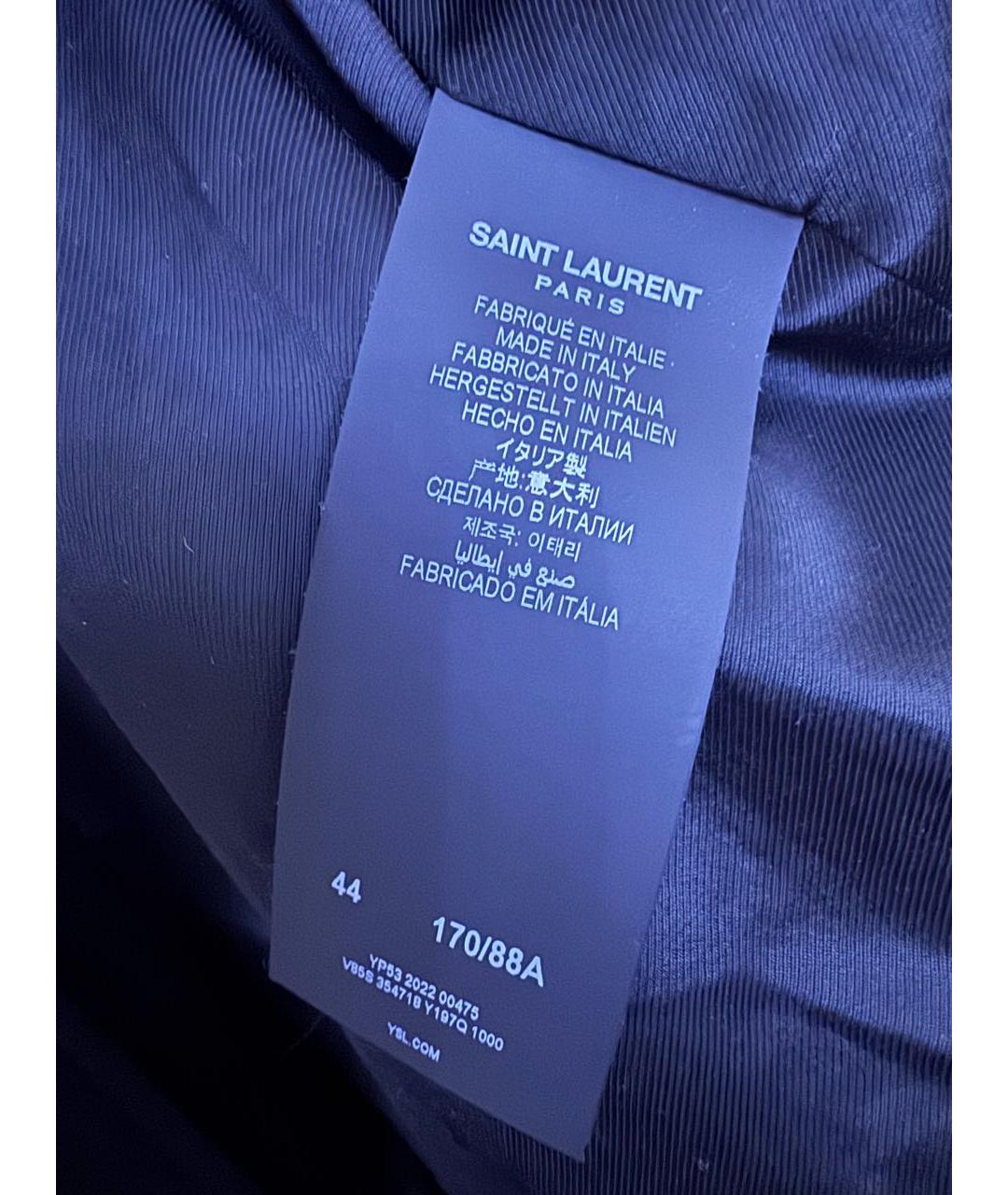 SAINT LAURENT Черная шерстяная куртка, фото 6