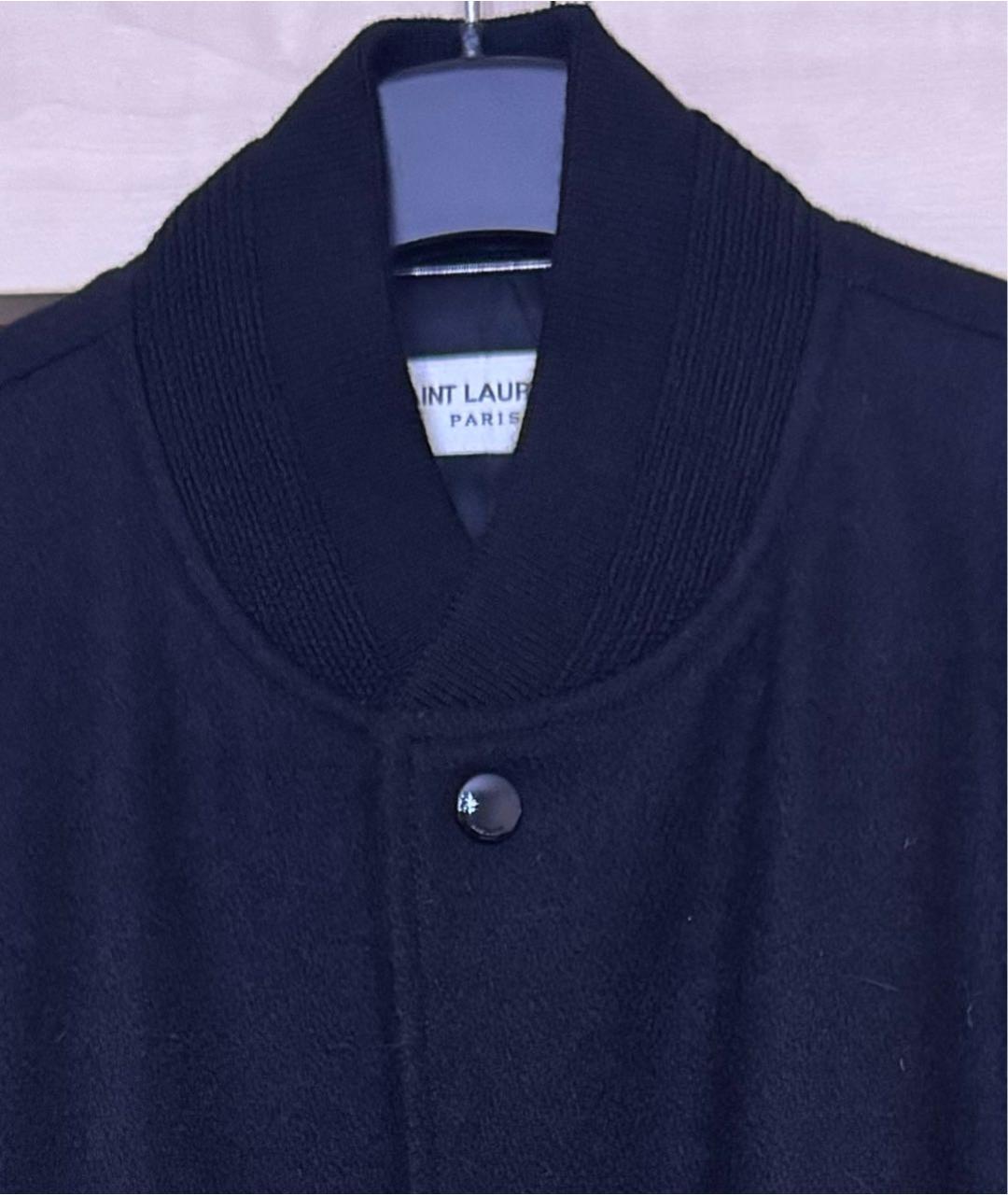 SAINT LAURENT Черная шерстяная куртка, фото 4