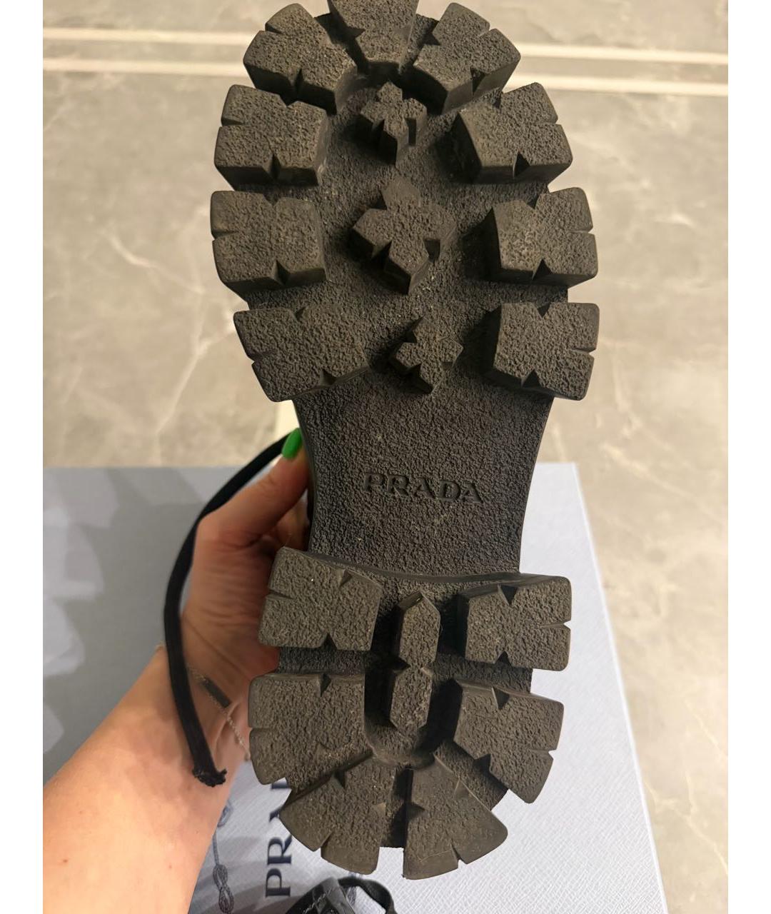 PRADA Черные ботинки из лакированной кожи, фото 7