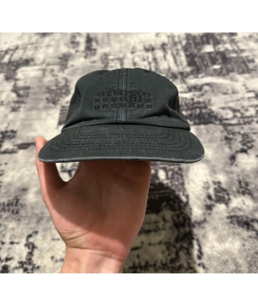 MM6 MAISON MARGIELA Черная хлопковая кепка/бейсболка, фото 5